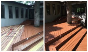 Warrenville Deck Staining with Cabot Solid