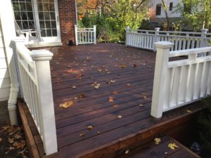 Glen Ellyn Two Toned Deck Staining